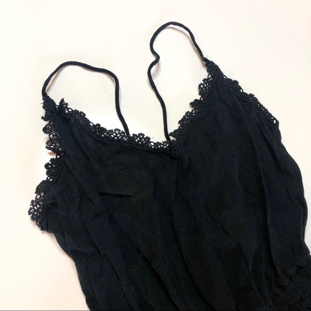 NWOT Abercrombie & Fitch Black Crochet Romper XS - Picture 8 of 10